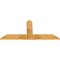 Ekena Millwork Portland Rough Sawn Timber Gable Bracket, Western Red Cedar, 60"W x 27"H x 2"D x 6"F, 11/12 Pitch GBW060X27X0206POR00RWR - alternate 5